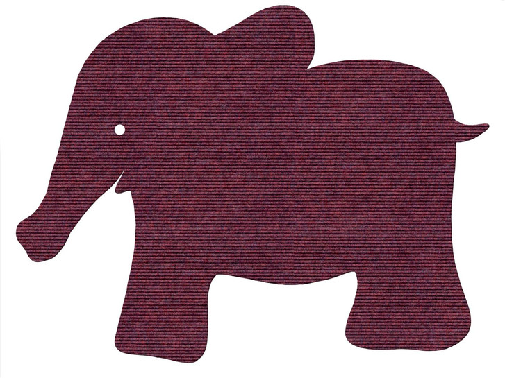 tretford Interlife Kinderteppich Elefant 97 x 75 cm in 581 brombeer - TS408602