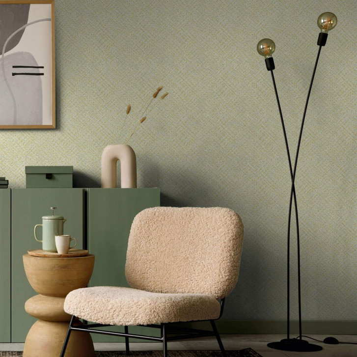 Vliestapete in Fischgratmuster und Holzoptik beige Grafisch - WA445839