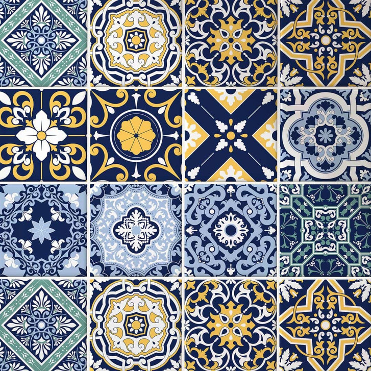 Fliesenaufkleber Marokkanische Kacheln - 12er Set - WA420969