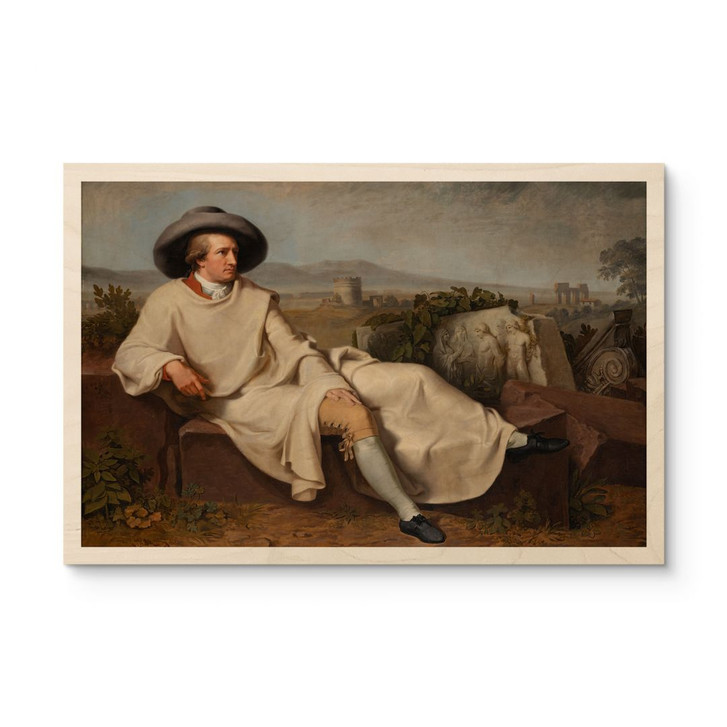 Holzbild Tischbein - Goethe in der römischen Campagna - WA459689