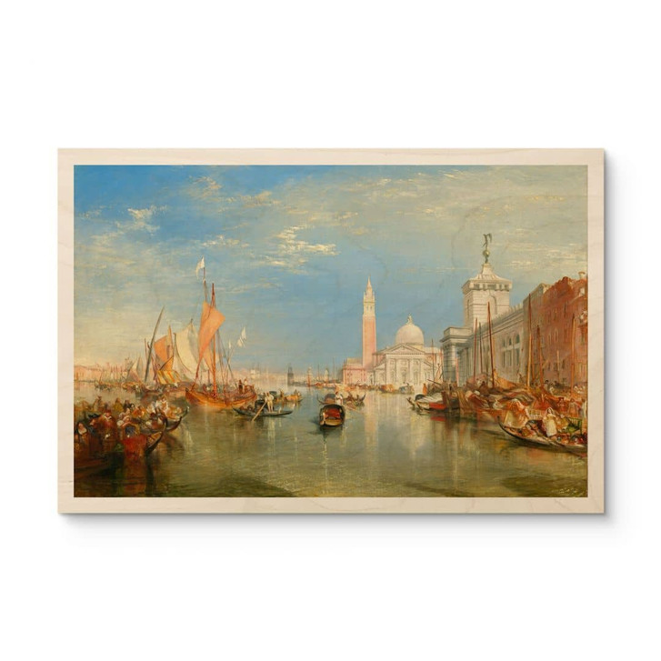 Holzbild Turner - Venedig, Dogana und S. Giorgio Maggiore - WA457064