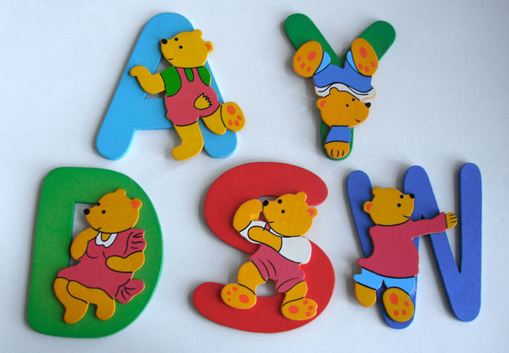 Kinderbuchstaben Bunte Bären - WA134057