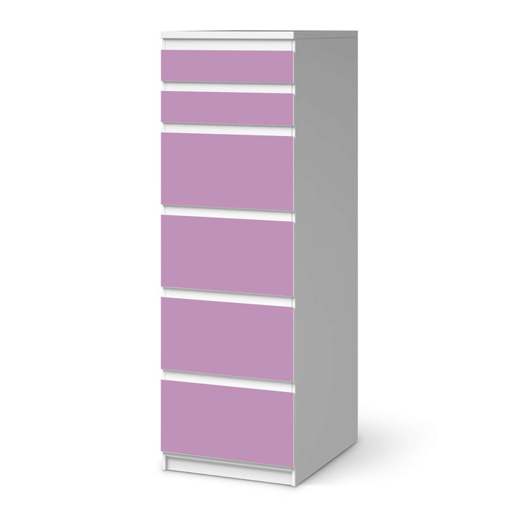 Klebefolie IKEA Malm Kommode 6 Schubladen (schmal) - Flieder Light - CR111627