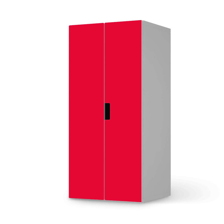 Möbelfolie IKEA Stuva / Malad Schrank - 2 grosse Türen - Rot Light - CR118002