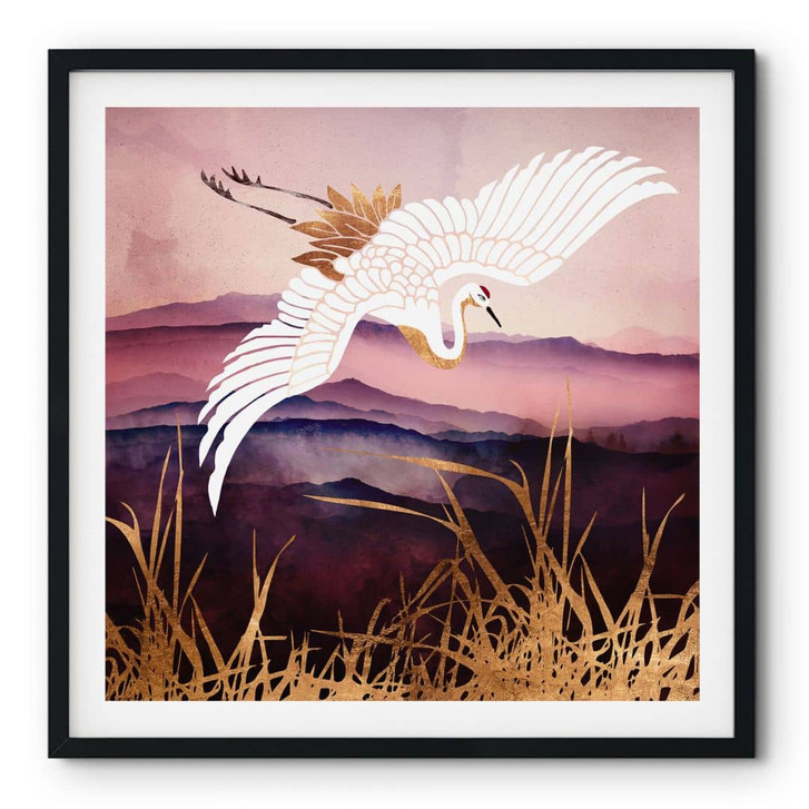 Poster Eleganter Kranich - SpaceFrog Designs - WA427944