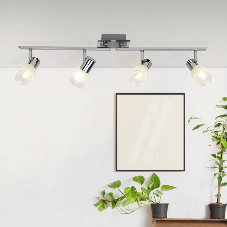 Spotrohr Lana, metallic, 4, 17 x 79 cm, Glas Strahler - WA438755