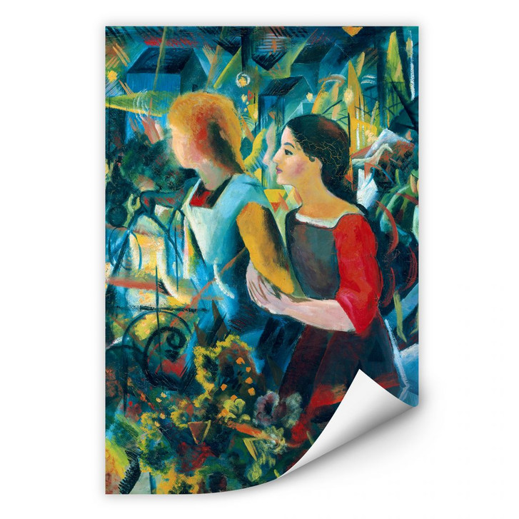 Wallprint Macke - Zwei Mädchen - WA186442