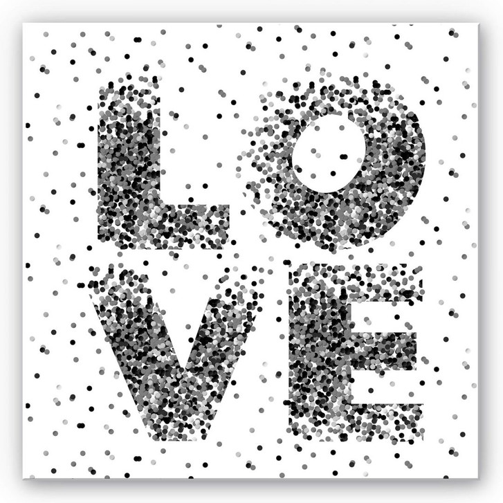 Hartschaumbild Konfetti in Love - quadratisch - WA130264