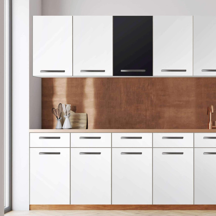 Klebefolie - Wandschrank 40cm Breite - Schwarz - CR108830