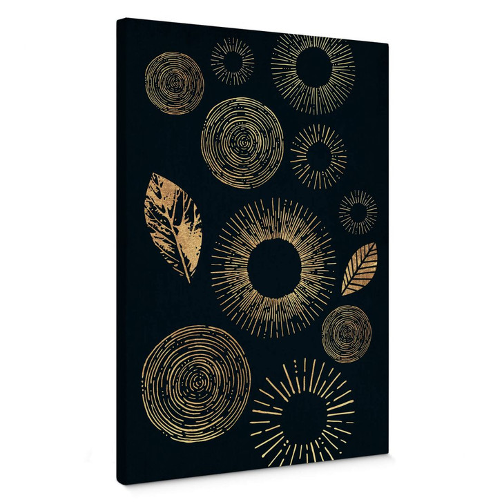 Leinwandbild Kubistika - Schimmer in der Dunkelheit - WA367591