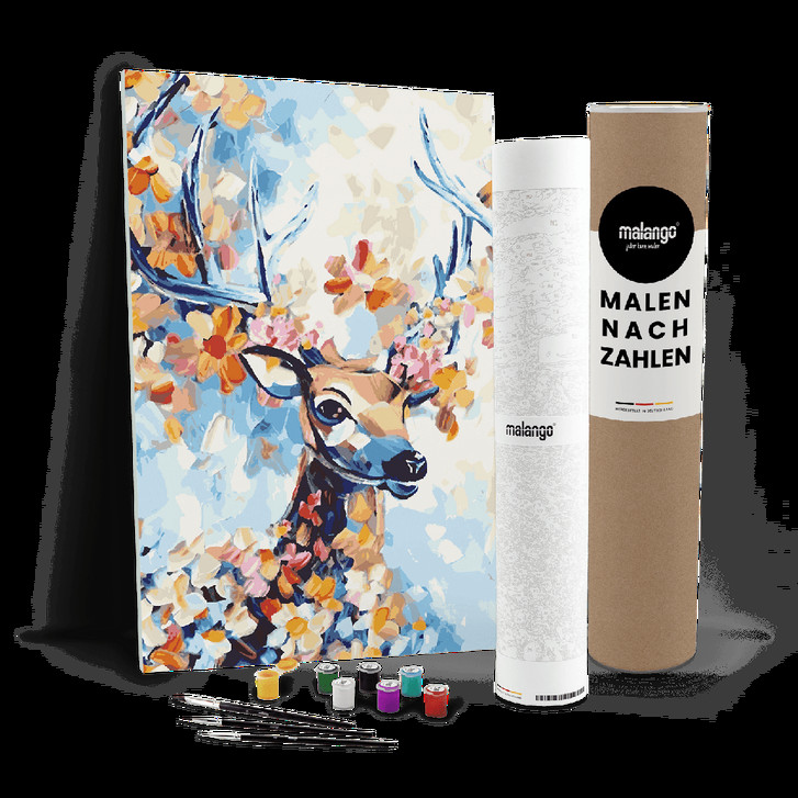 Malen nach Zahlen Leinwandbild - Hirsch Herbert - WA447130