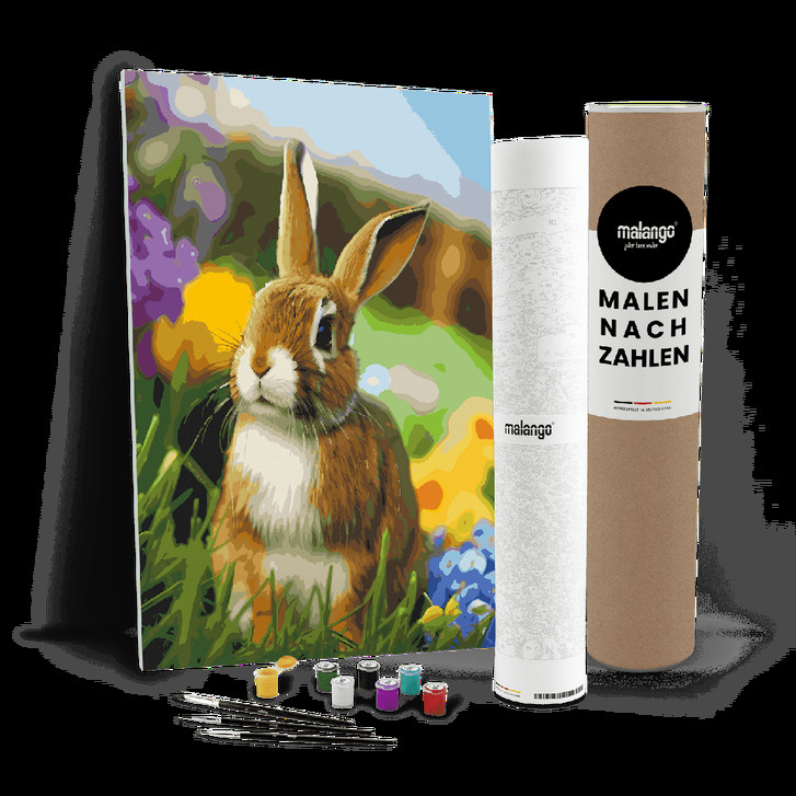 Malen nach Zahlen Leinwandbild - Osterhase Otto - WA447456