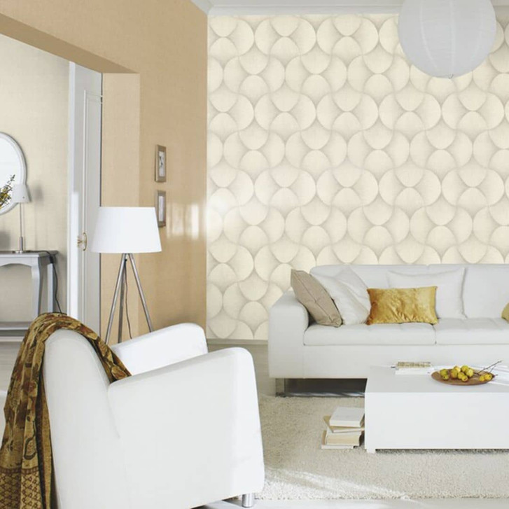 Metallictapete, Vliestapete Sky Lounge beige-taupe - WA428696