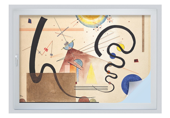 Sichtschutzfolie Kandinsky - Zwei Bewegungen - WA249984