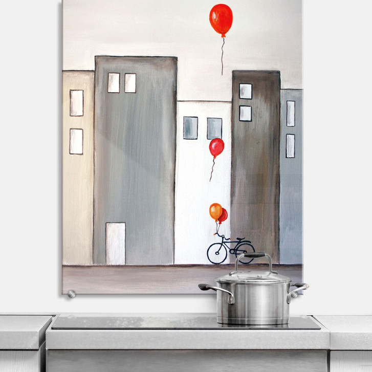 Spritzschutz Melz - Der Ballonverkäufer - hochkant - WA178959