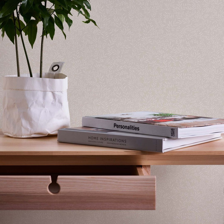 Tapete Floral beige weiss - Vliestapete Landhaus A.S. Création - matt und leicht strukturiert - WA506586