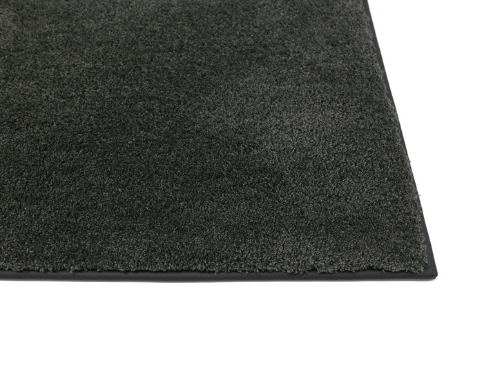 Vela Softflor Paspelteppich Rechteck Wunschmass in Schwarz 98 - TS518025