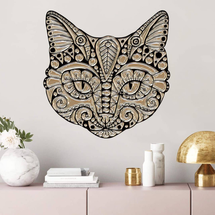 Wandtattoo Metallic Cat - WA215406