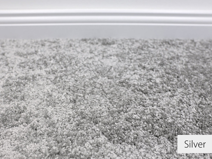 Emma Super Soft Teppichboden Meterware Wunschmass in Silver - TS487174