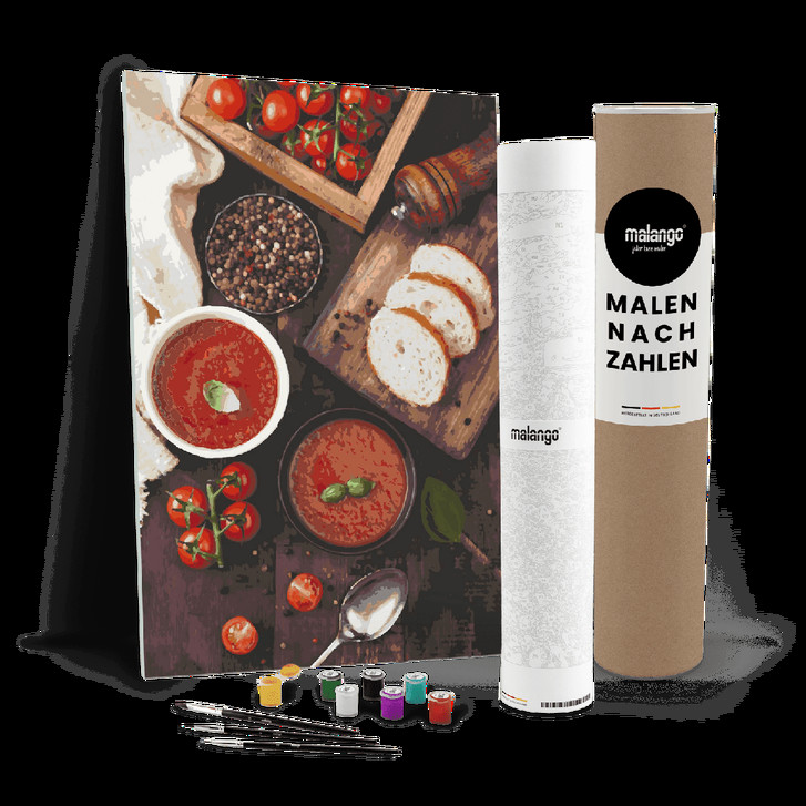 Malen nach Zahlen Leinwandbild - Mediterranes Frühstück - WA446866
