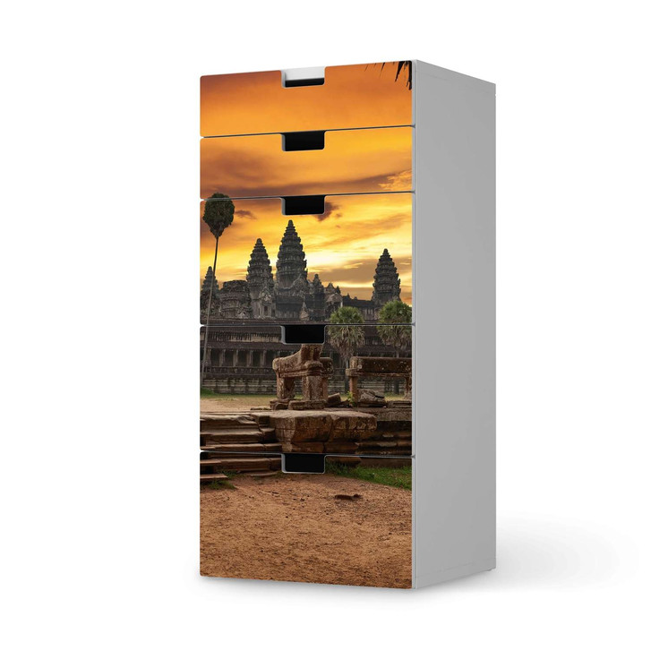 Möbel Klebefolie IKEA Stuva / Malad Kommode - 5 Schubladen - Angkor Wat - CR114052