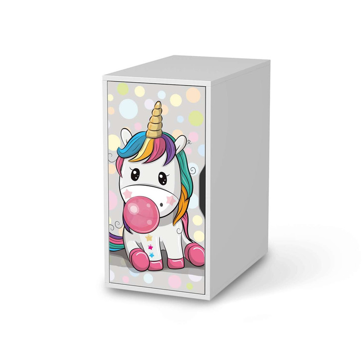 Möbelfolie IKEA Alex Schrank - Rainbow das Einhorn - CR114348