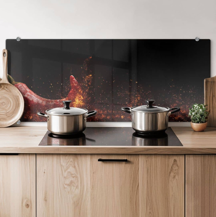 Spritzschutz Chili on Fire - Panorama - WA178023