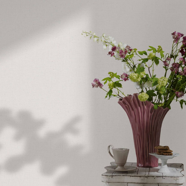 Vliestapete in textilem Uni Look weiss Uni - WA444807