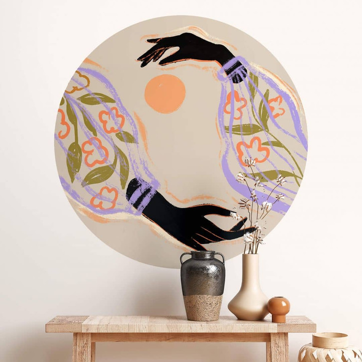 Wandtattoo Arty Guava - Umarme die Sonne - Rund - WA412643