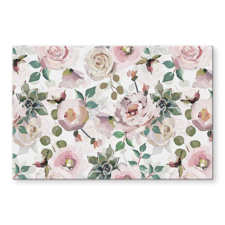 Acrylglasbild UN Designs - Blumen im Gemälde Stil - WA319613