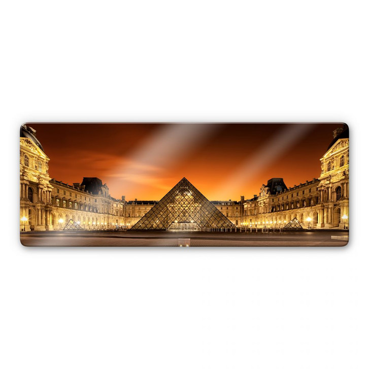 Glasbild Kiciak - Illuminated Louvre - WA124047