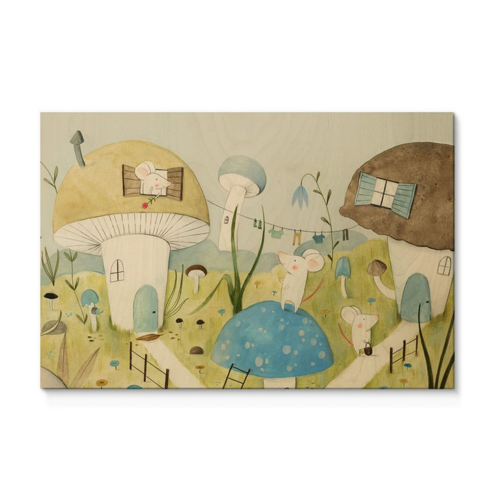 Holzposter Loske - Mäusestadt - WA310229