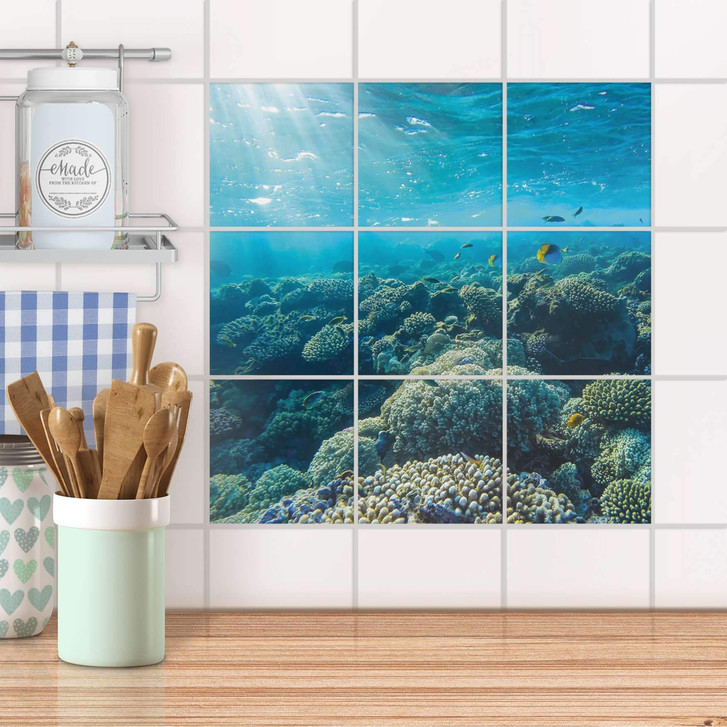 Klebefliesen - Underwater World - 9er Set - CR108198