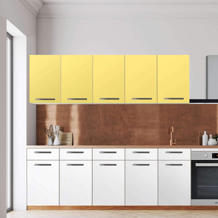 Klebefolie - Wandschrank 200cm Breite - Gelb Light - CR108606