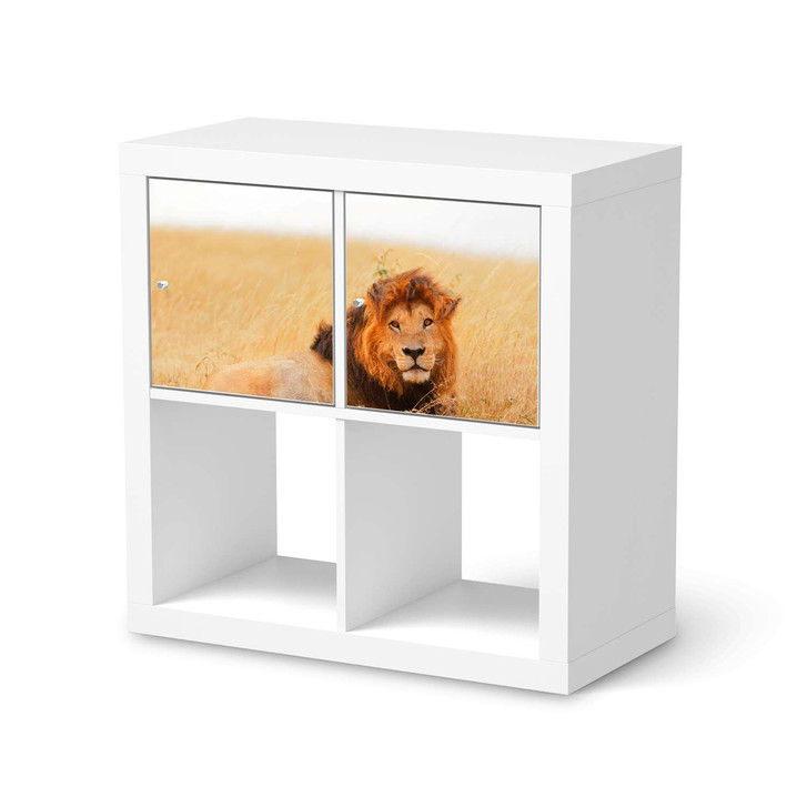 Möbelfolie IKEA Kallax Regal 2 Türen (quer) - Lion King - CR115488