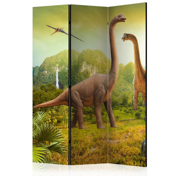 Paravent, Raumteiler freistehend, Trennwand - Im Reich der Dinosaurier - WA453487