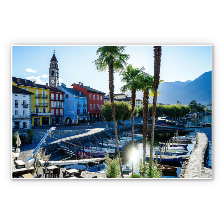 Wandbild Hafen am Lago Maggiore - WA192867