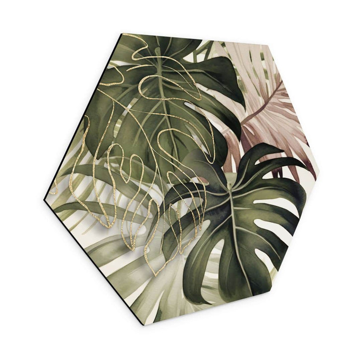 Wandbild Tropische Blätter Boho - Haase - Alu-Dibond - WA422007