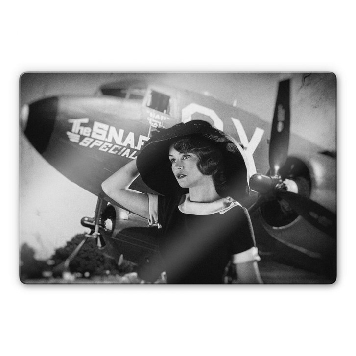 Glasbild Allicot - The 50s Girl - WA271399