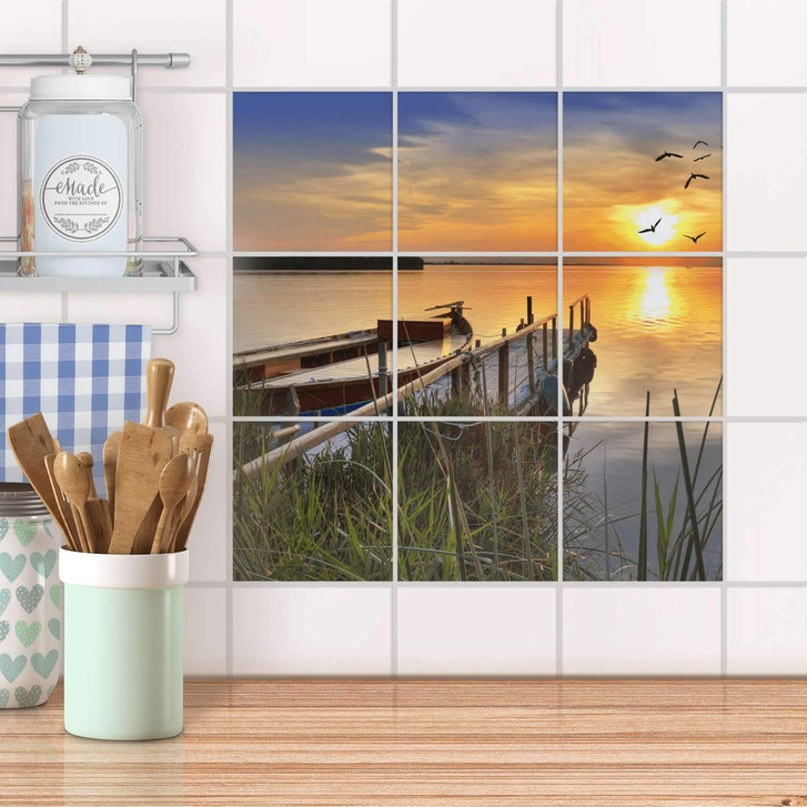 Klebefliesen - Bridge to the sun - 9er Set - CR107794