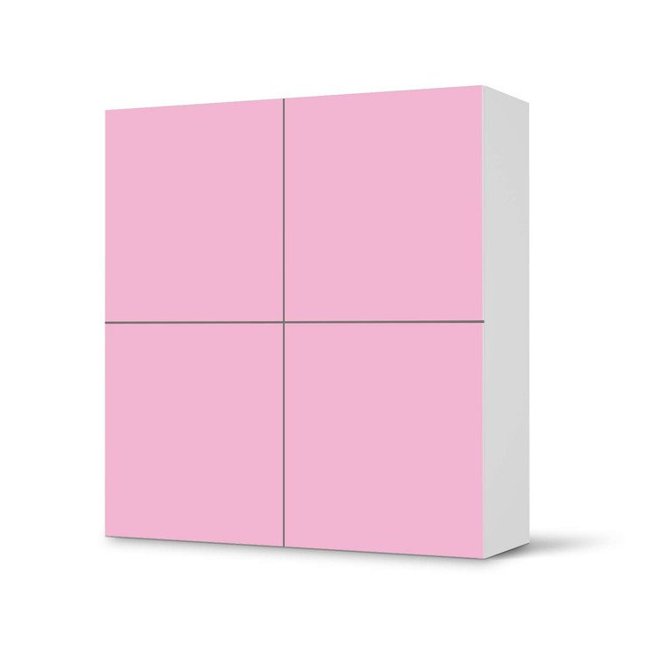Klebefolie IKEA Besta Schrank 4 Türen - Pink Light - CR110865