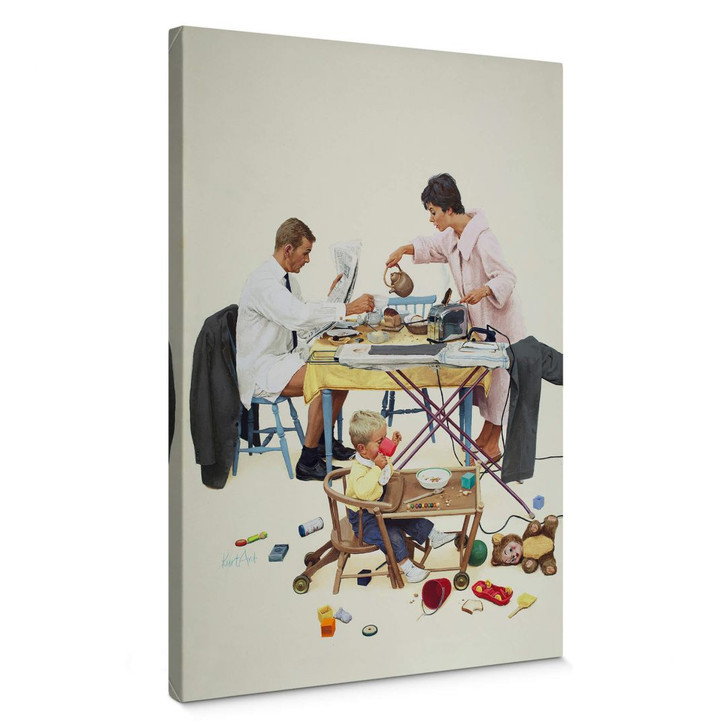 Leinwandbild Kurt Ard - Hier brennt was an... (1960) - 70x100cm - WA389276