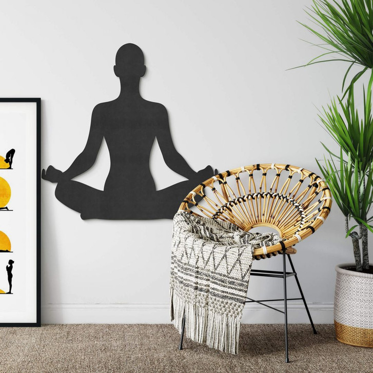 MDF - Holzdeko - Yoga Pose sitzend 01 - WA300600
