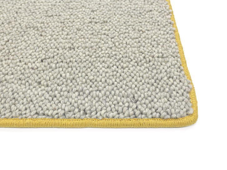 Olav Berber Kettelteppich in Alpaca - Yellow - TS465327