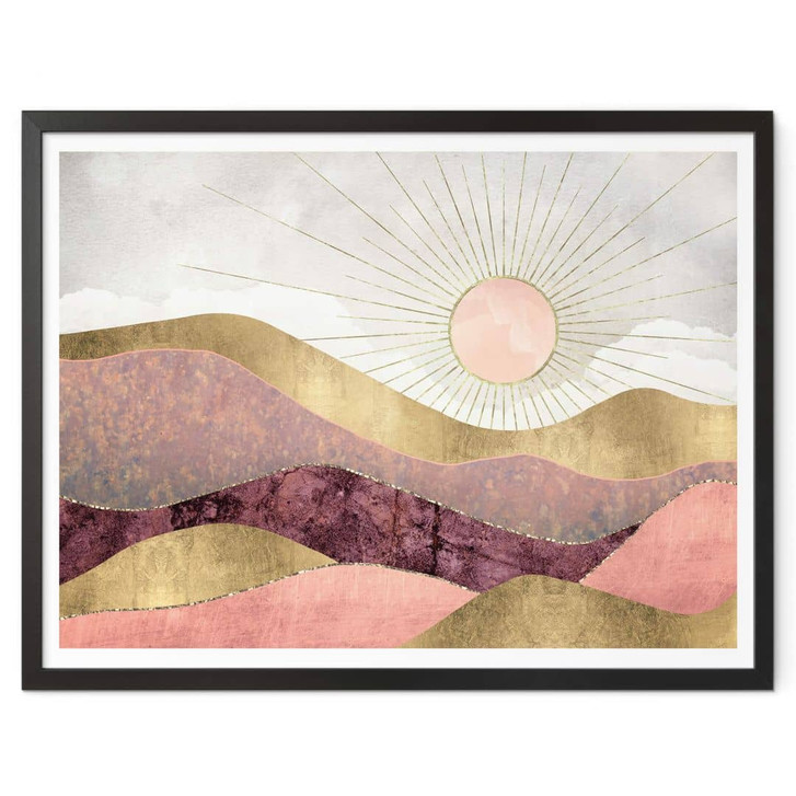 Poster SpaceFrog Designs - Rosa Sonne - WA349974