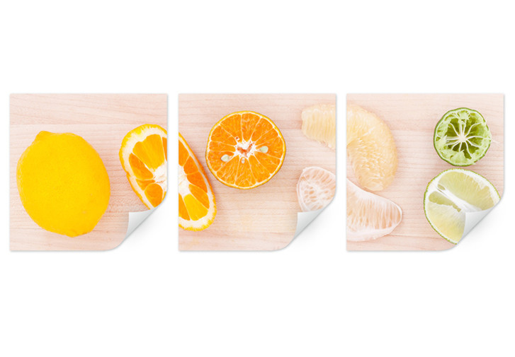 Wallprint Limonaden-Rezept (3-teilig) - WA185879