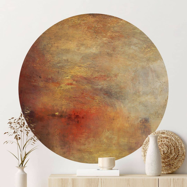Wandtattoo Turner - Sonnenuntergang über einem See - Rund - WA460584