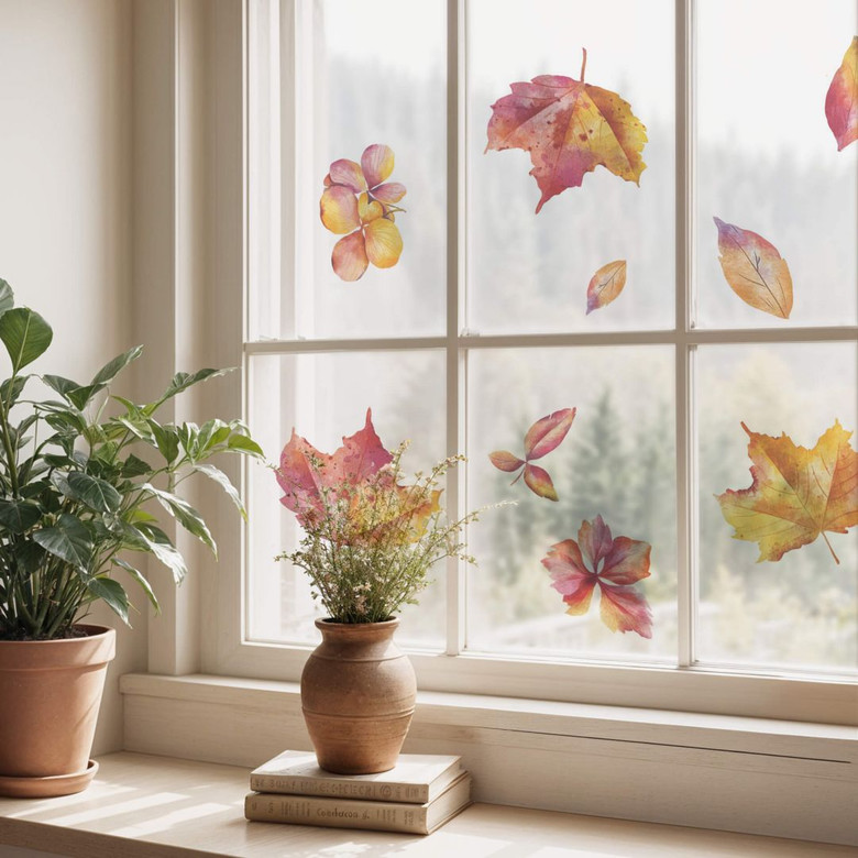 Fensterbild Bunte Herbstbl tter 18tlg fensterbild-bunte-herbstbl-tter-18tlg