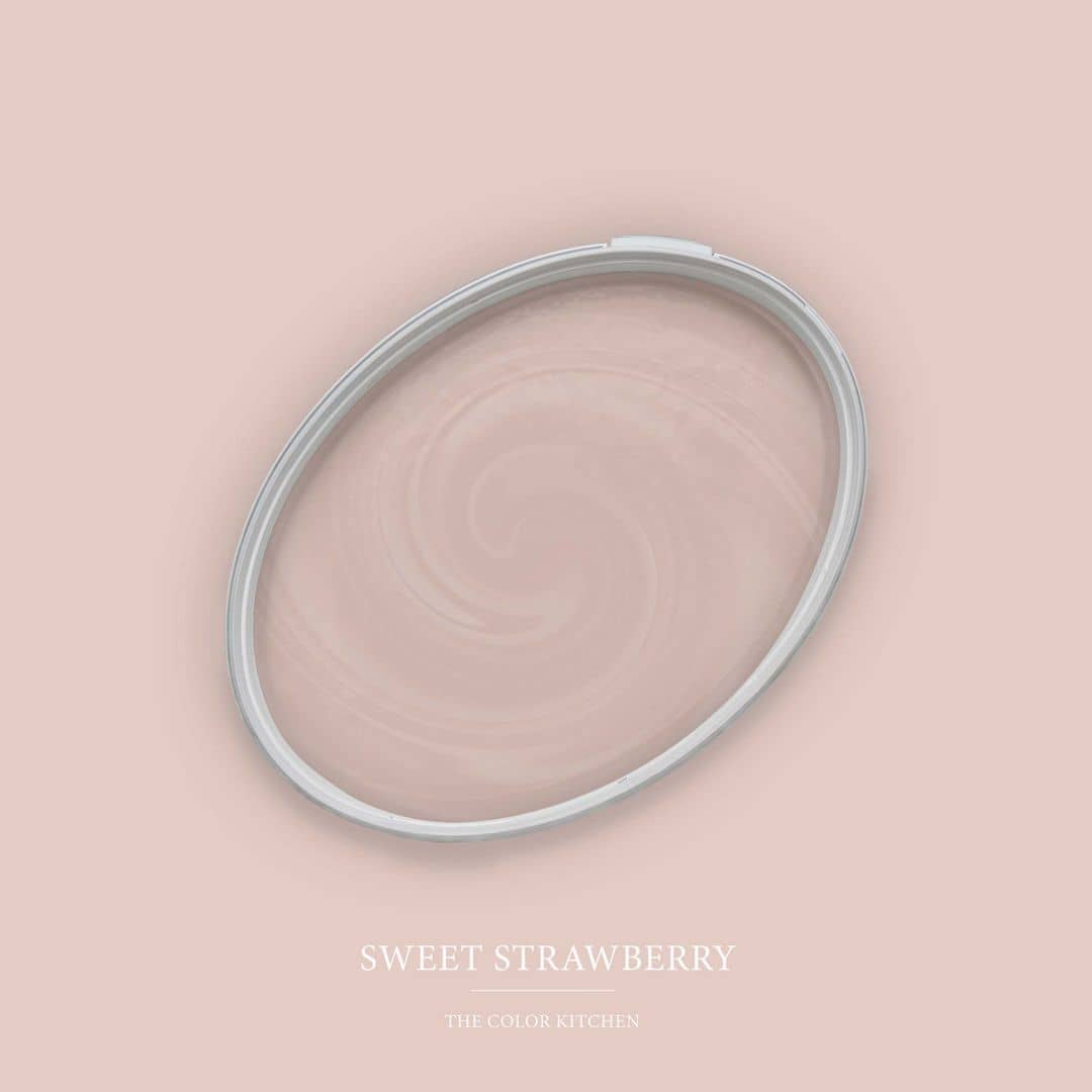 Beige Wandfarbe seidenmatt I Sweet Strawberry | Raum öffnend und beruhigend | THE COLOR KITCHEN
