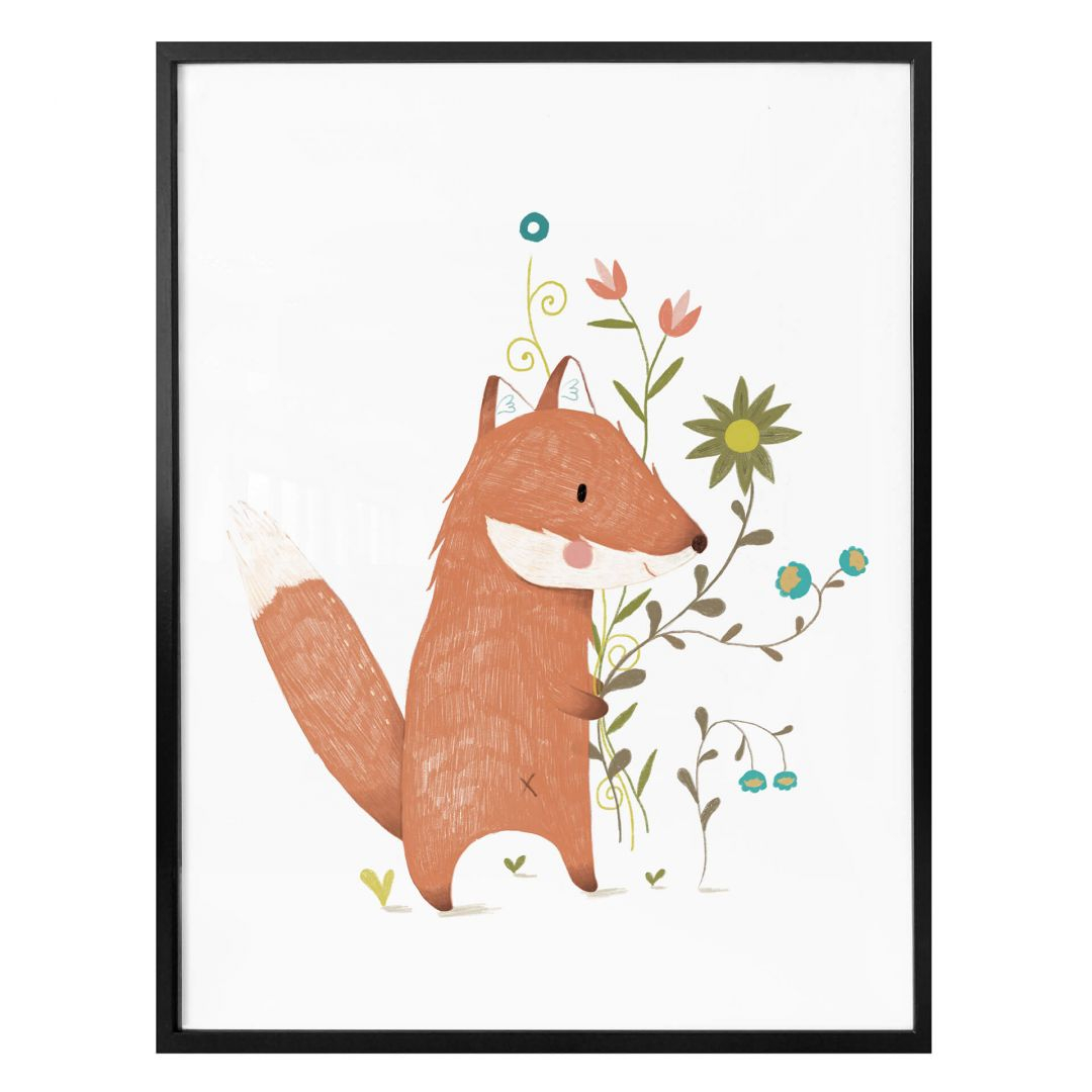Poster Loske Kleiner Fuchs 30x40cm